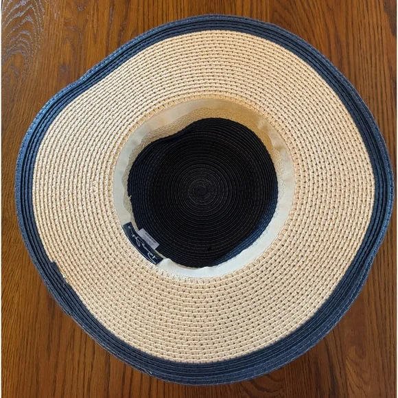 Panama Jack Women's Two-Tone Paper Braid Packable Sun Hat - Picture 5 of 6